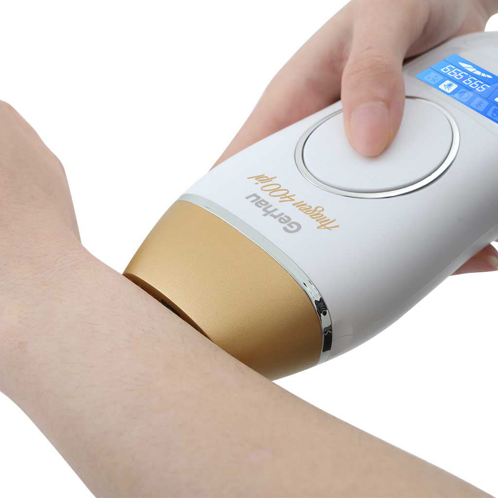 Gerhau Anagen 400 IPL Lazer Epilasyon V2 Yeni Versiyon – 4.5 cm² ışık çıkışı – 25 Joule Güç – Değiştirilebilir Gold Başlık – 1 Milyon Atım