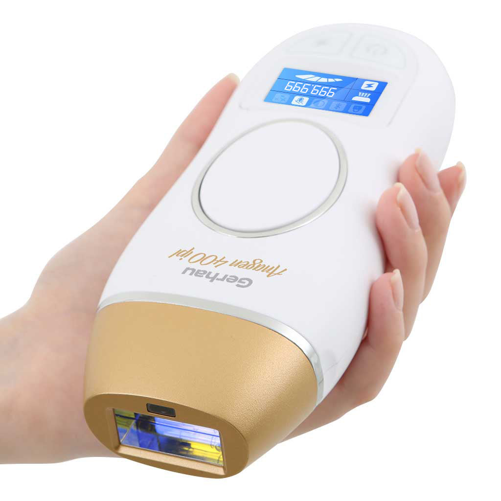 Gerhau Anagen 400 IPL Lazer Epilasyon V2 Yeni Versiyon – 4.5 cm² ışık çıkışı – 25 Joule Güç – Değiştirilebilir Gold Başlık – 1 Milyon Atım
