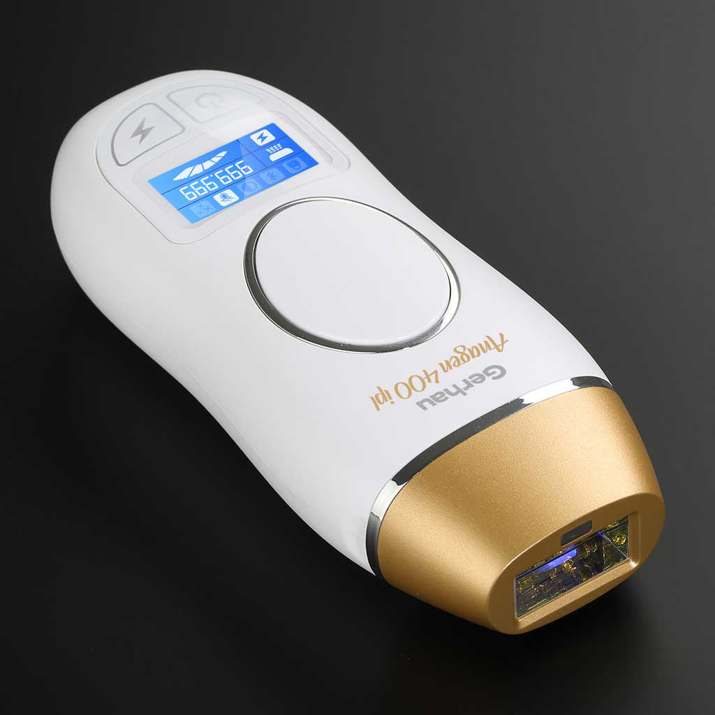 Gerhau Anagen 400 IPL Lazer Epilasyon V2 Yeni Versiyon – 4.5 cm² ışık çıkışı – 25 Joule Güç – Değiştirilebilir Gold Başlık – 1 Milyon Atım