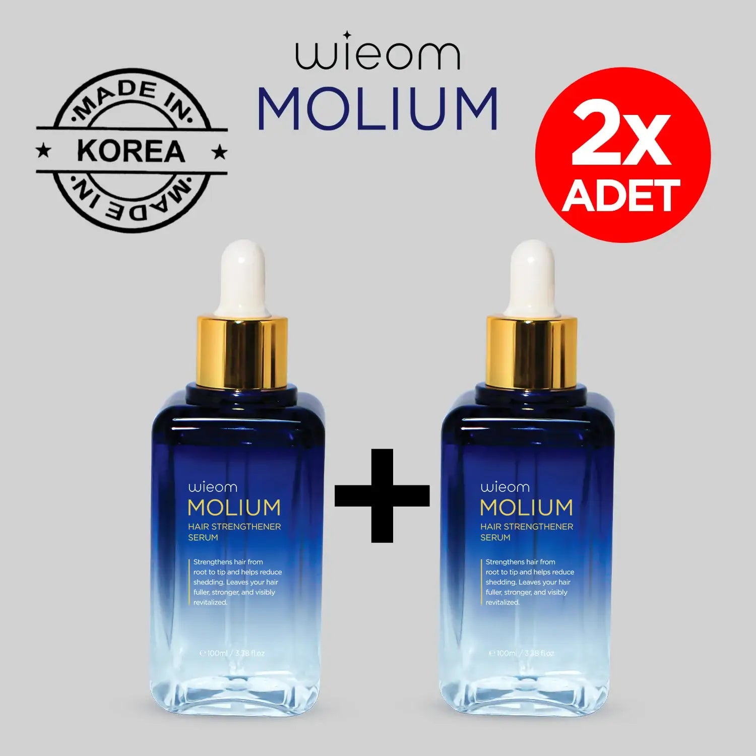 Wieom MOLIUM Saç Aktivatörü (100ml - Erkek/Kadın) Dermaroller Hediyeli!
