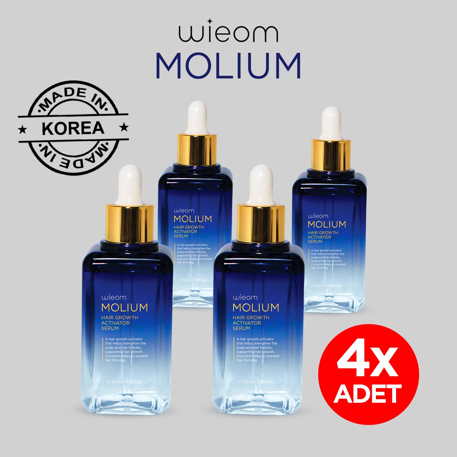 Wieom MOLIUM Saç Aktivatörü (100ml - Erkek/Kadın)